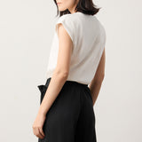 Cool Cotton Cap Sleeve Relaxed Top
