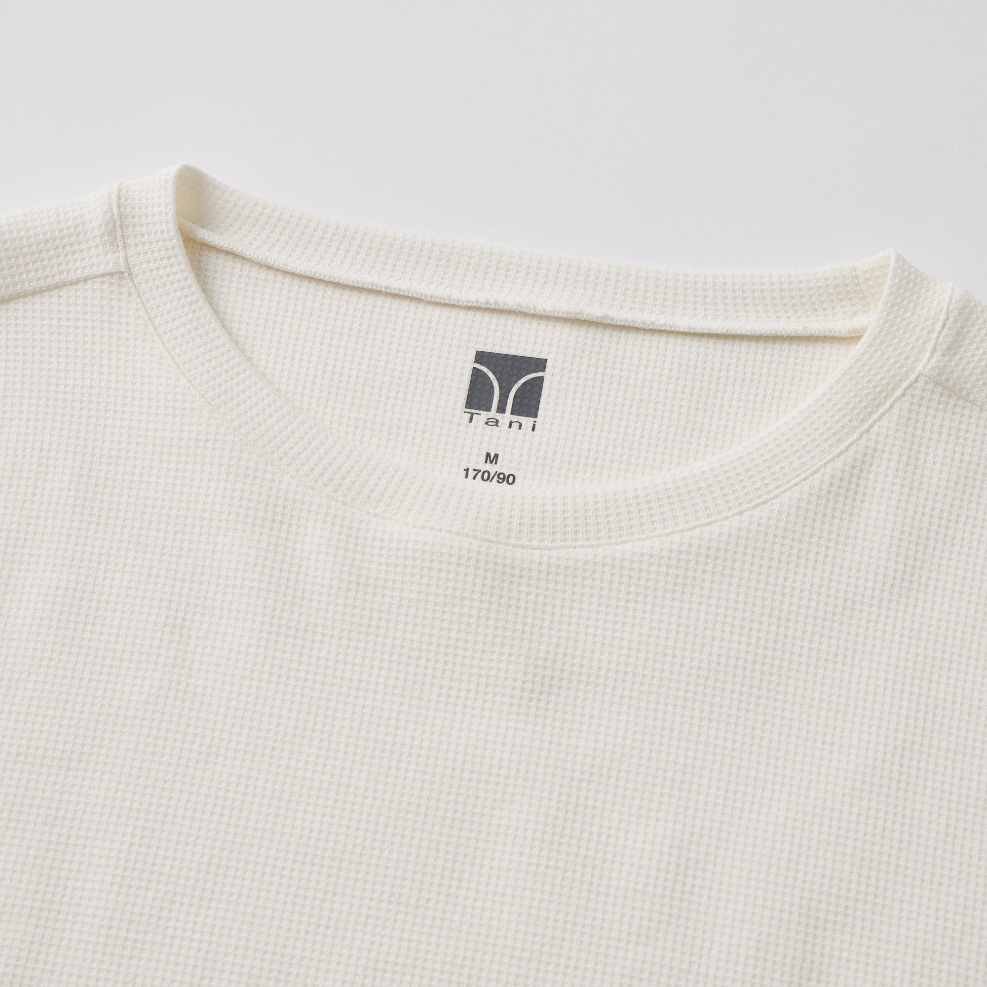 Milk Cotton Waffle Knit Sweatshirt