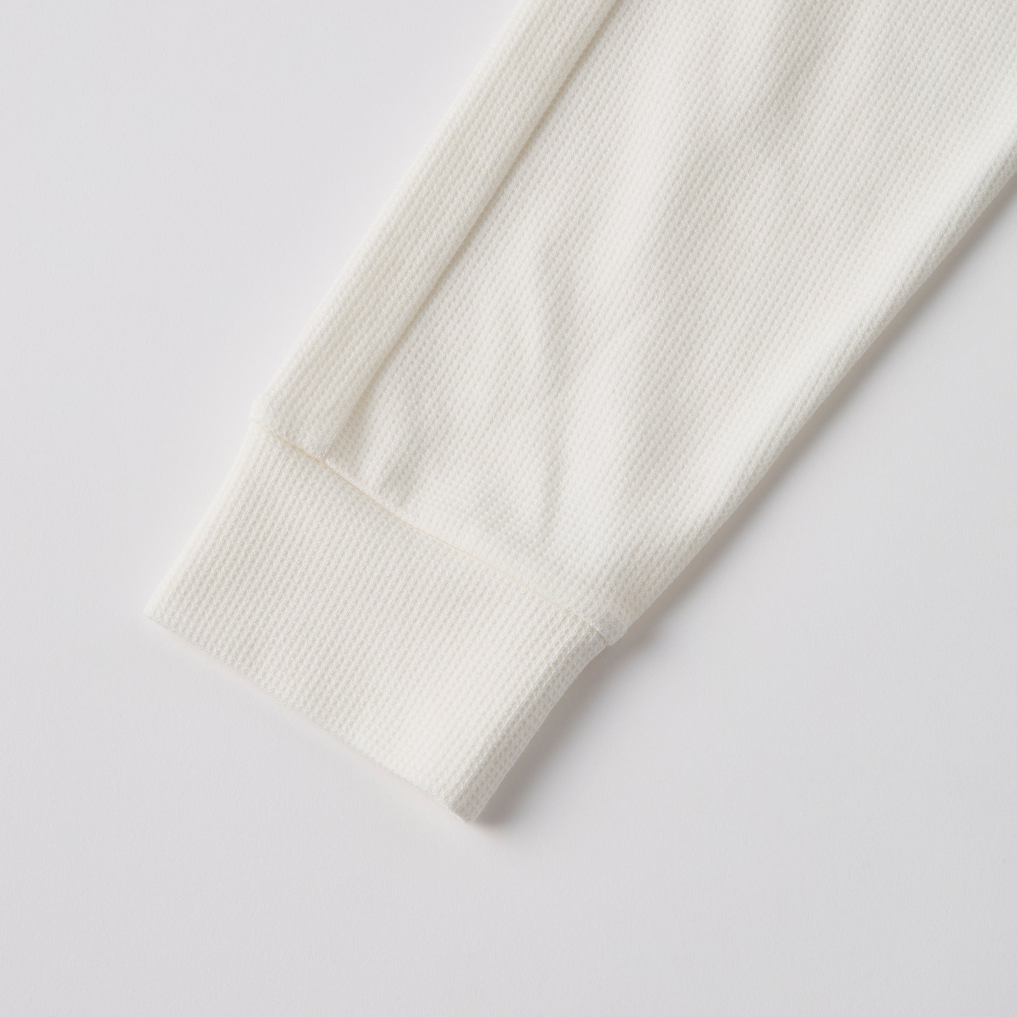 Milk Cotton Waffle Knit Sweatshirt