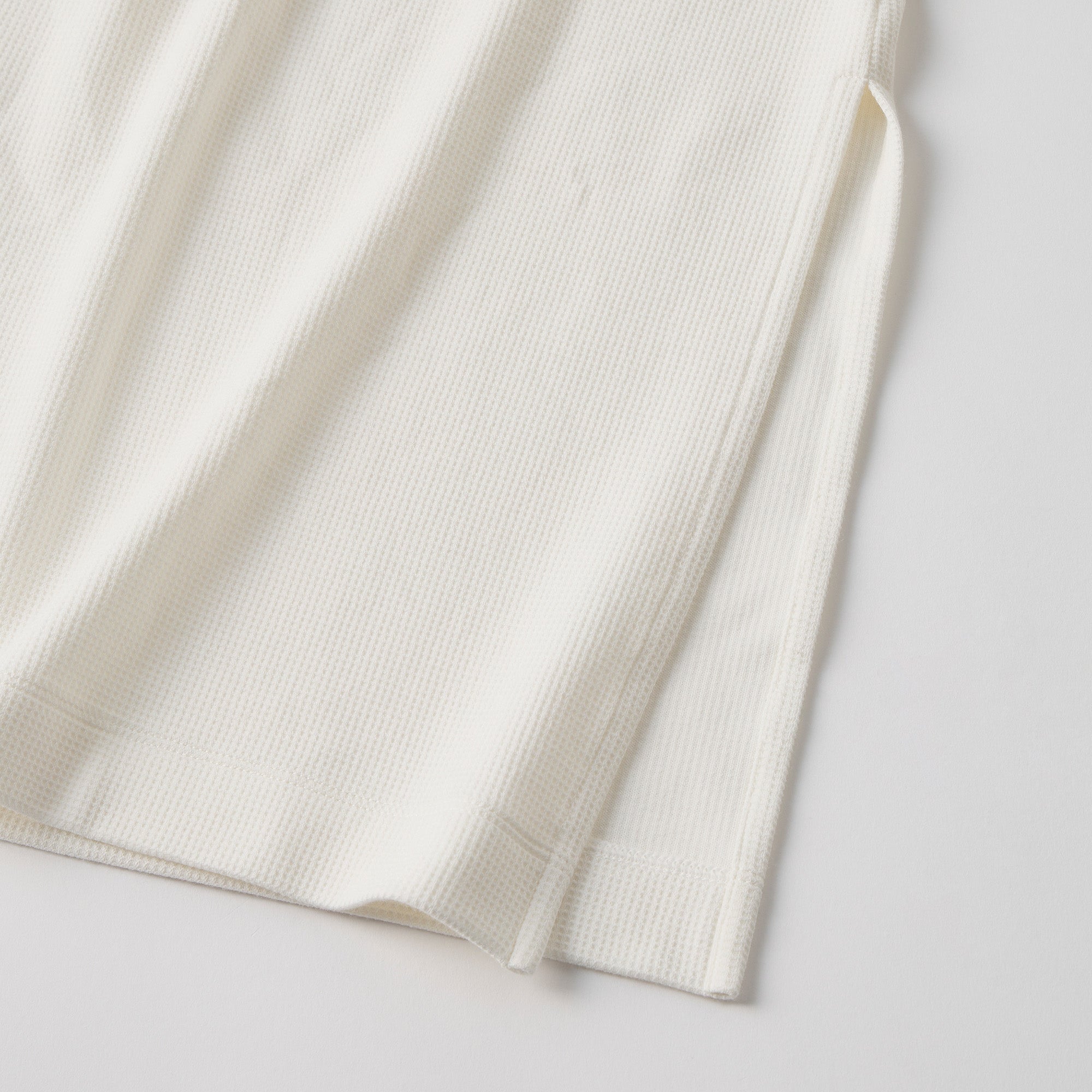 Milk Cotton Waffle Knit Lounge Dress