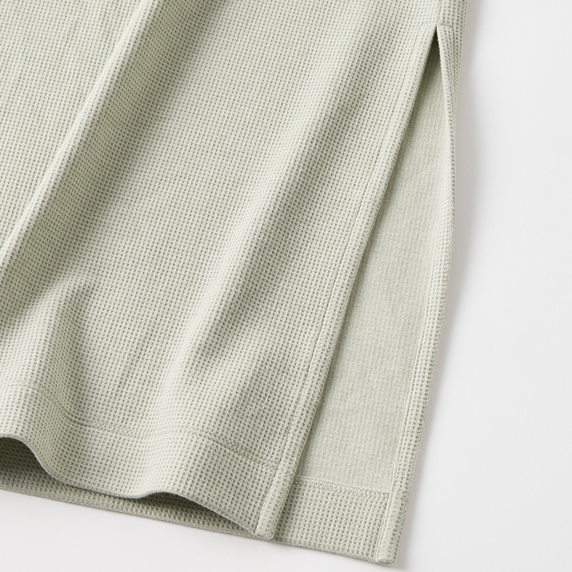 Milk Cotton Waffle Knit Lounge Dress