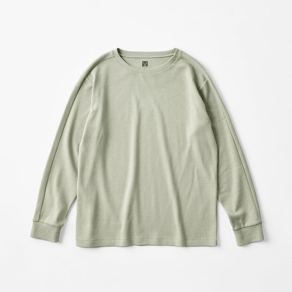 Milk Cotton Waffle Knit Sweatshirt