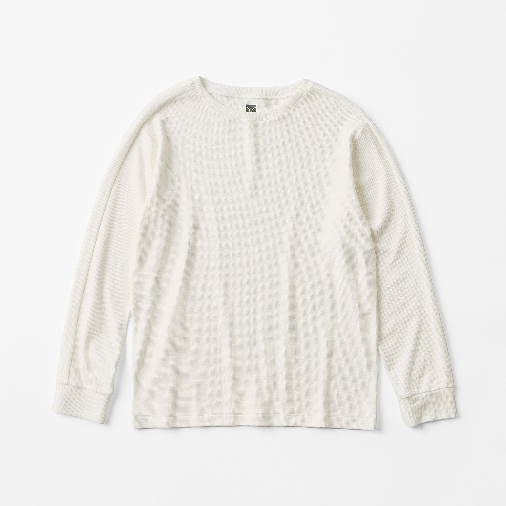 Milk Cotton Waffle Knit Sweatshirt
