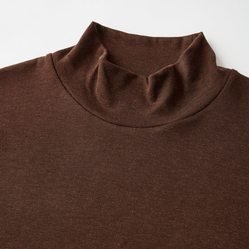 Wool Sense Mock Neck Thermal Top