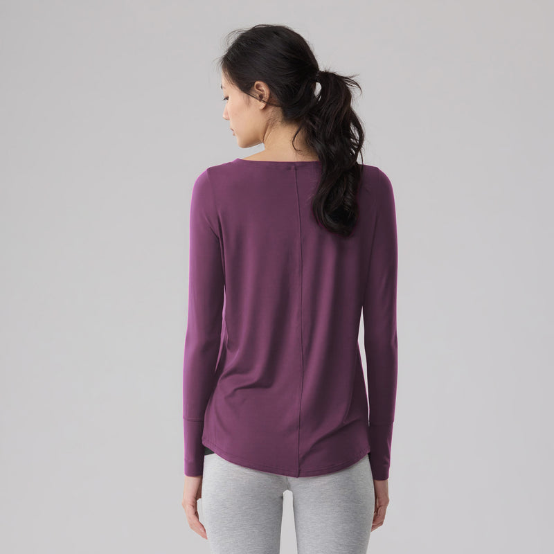 Silktouch TENCEL™ Modal Air Long Sleeve Relaxed Fit Top