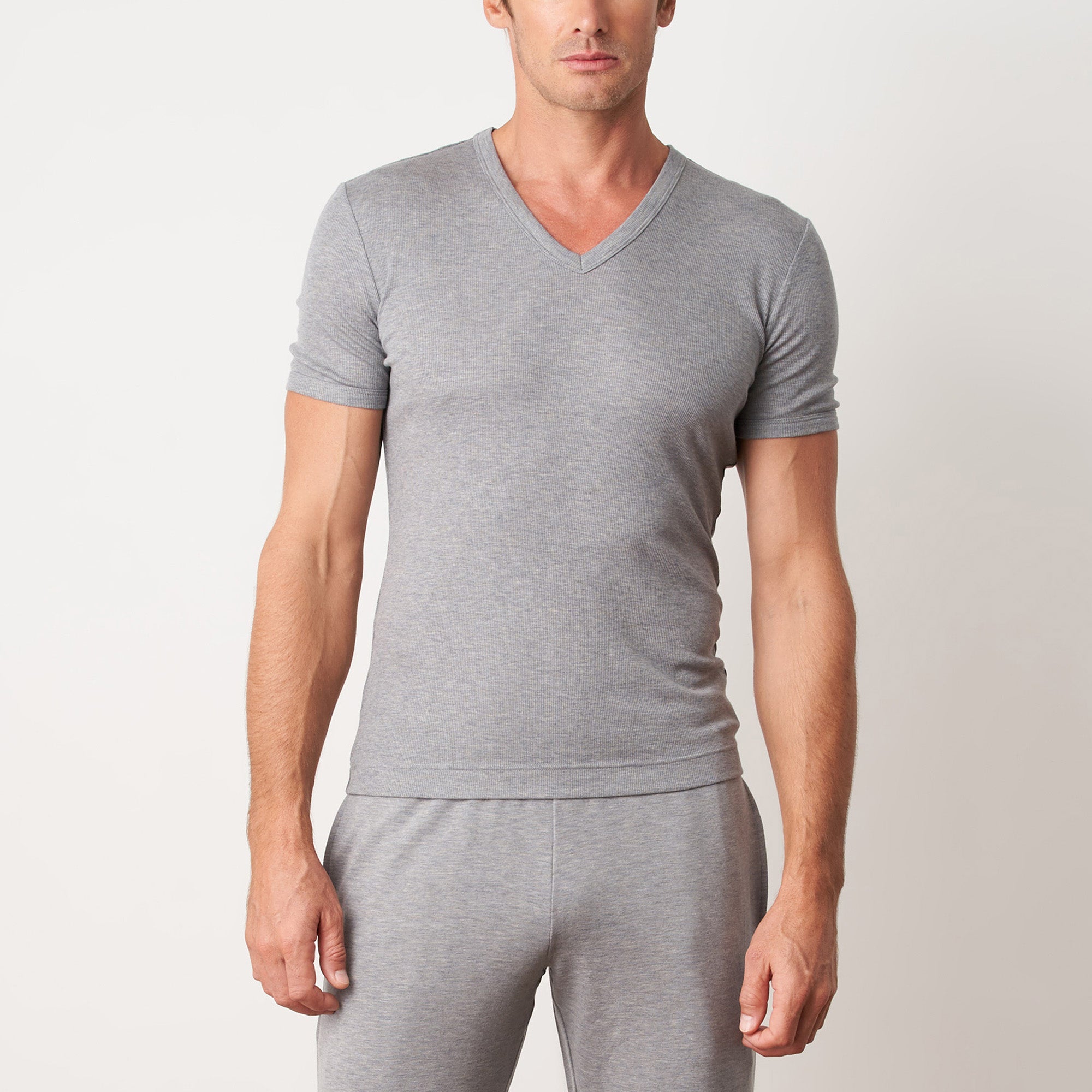 Green TENCEL™ Lyocell V Neck Tee