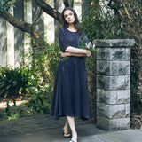 Flow TENCEL™ LUXE 缎光连身裙(日本制)