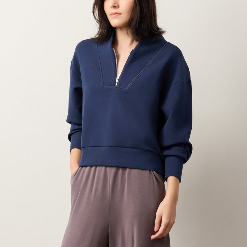 Double Knit TENCEL™ Modal Cotton Long Sleeve Top