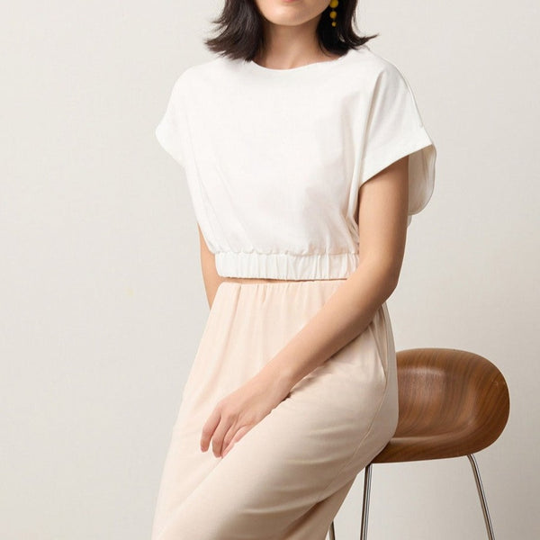 Cool Cotton Cap Sleeve Crop Top