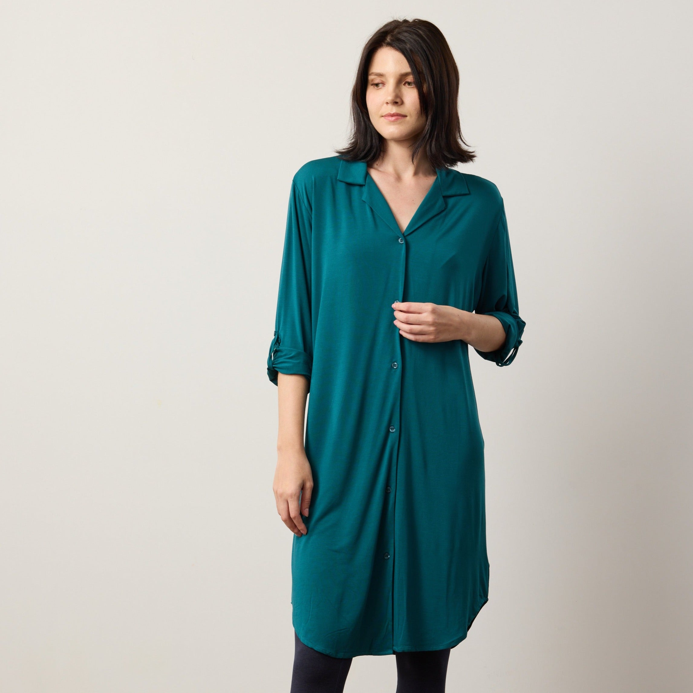 Silktouch TENCEL™ Modal Air Button-Down Dress