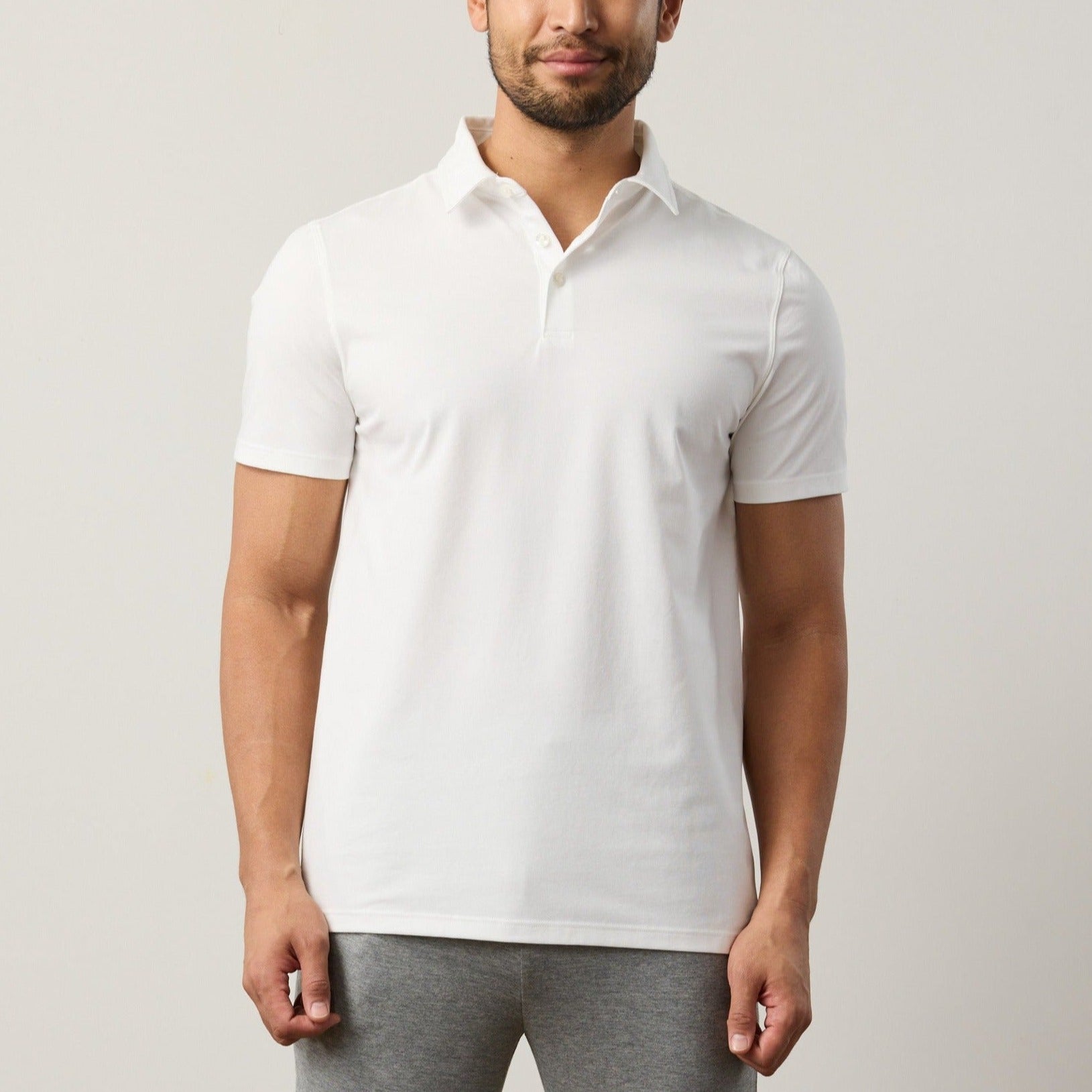 Cool Cotton Classic Comfort Polo in smooth fabric, perfect for smart-casual style.
