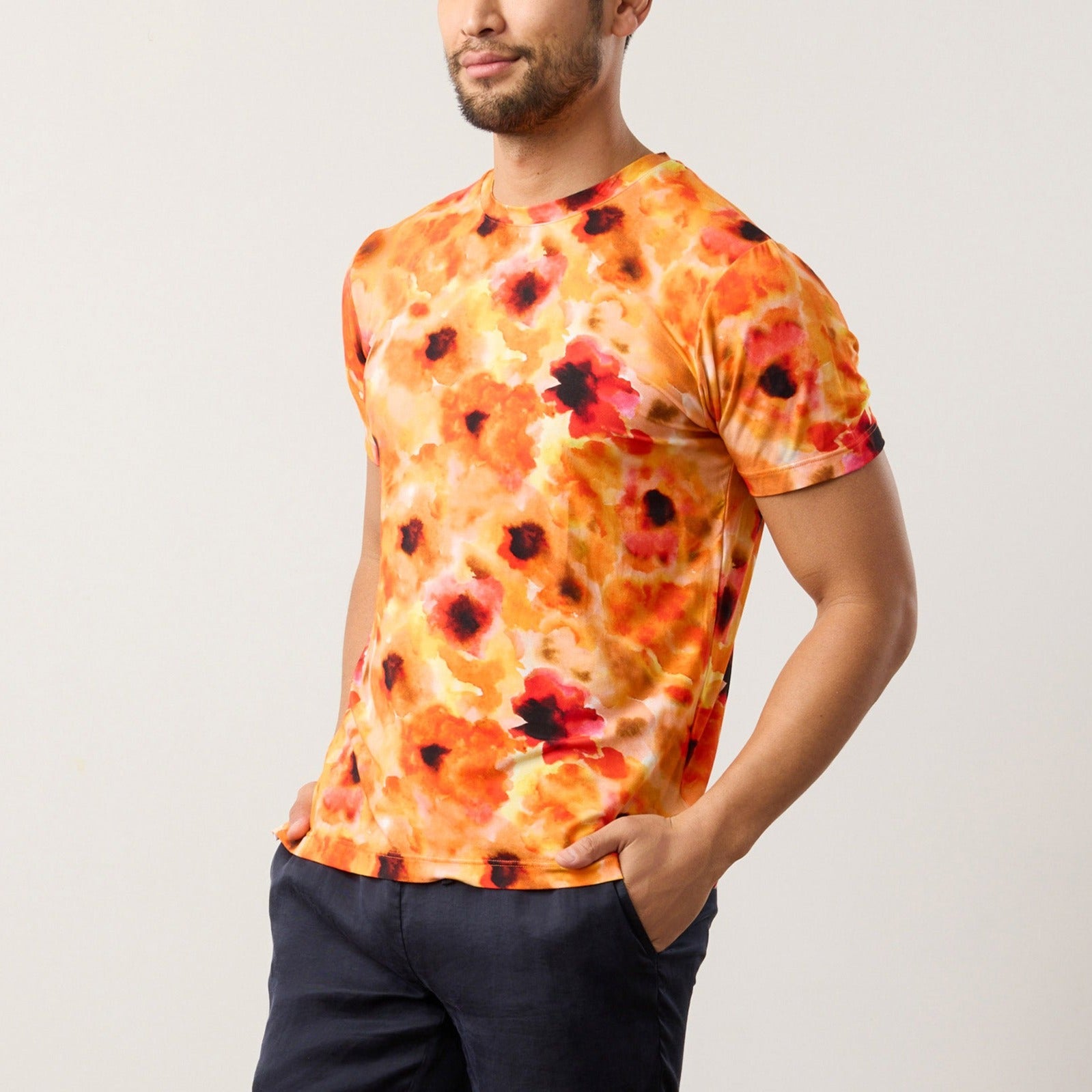 Silktouch TENCEL™ 寬鬆版型圓領 T 恤