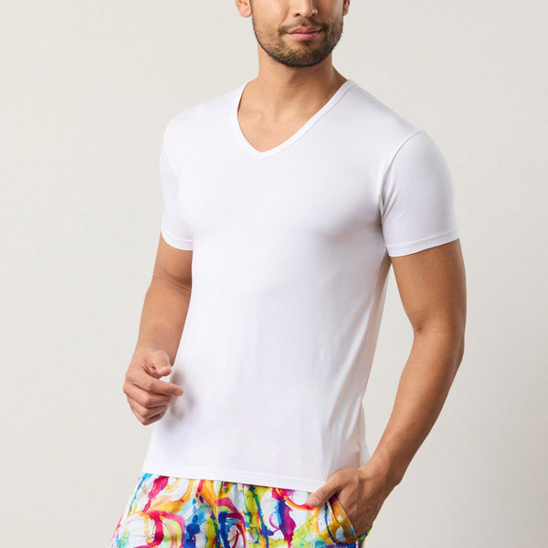 Silktouch TENCEL™ 低V領短袖Tee