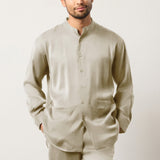 Flow TENCEL™ LUXE 缎光长袖衬衫