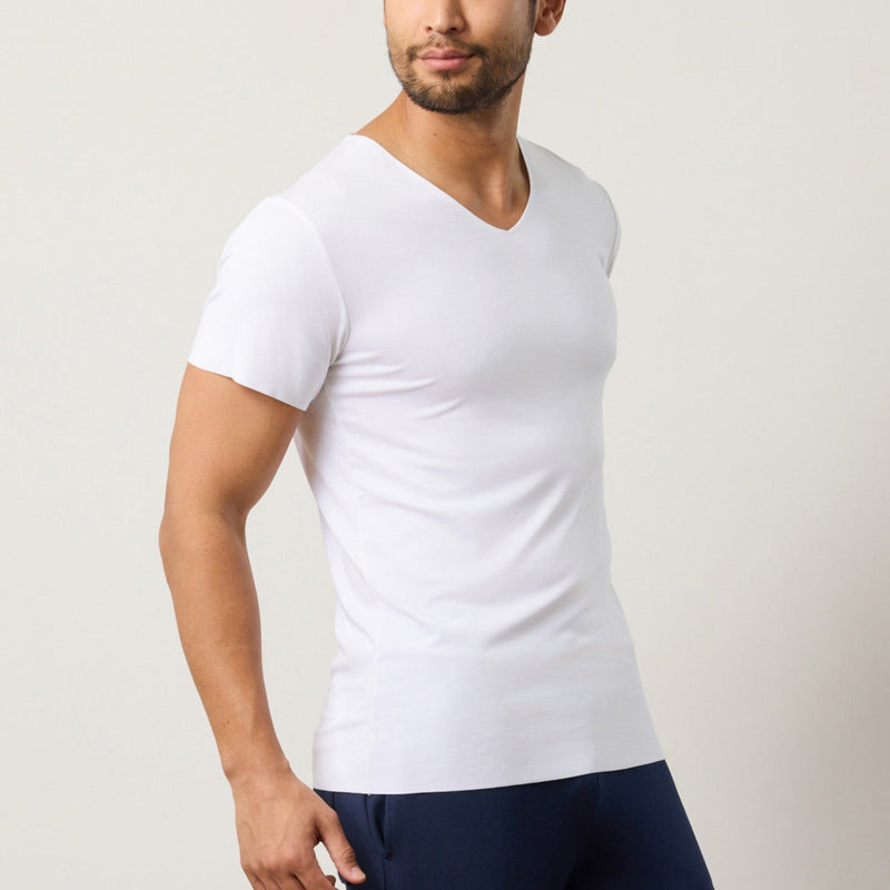 Freeform Seamless Cotton V-Neck Tee