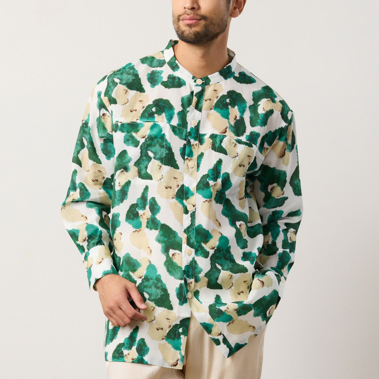 Flow TENCEL™ LUXE 缎光长袖衬衫