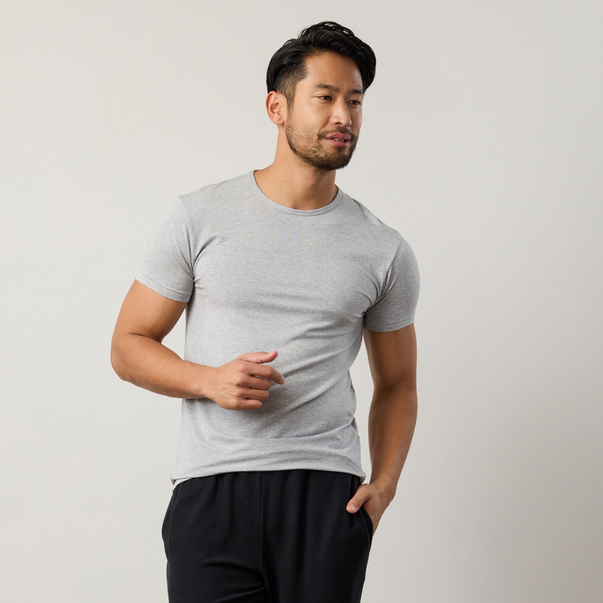 4 Pack Silktouch TENCEL™ Modal Air Round Neck Tee - Soft, breathable, and eco-friendly men's tees.