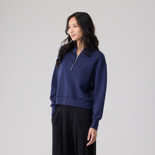 Double Knit TENCEL™ 混纺棉长袖卫衣