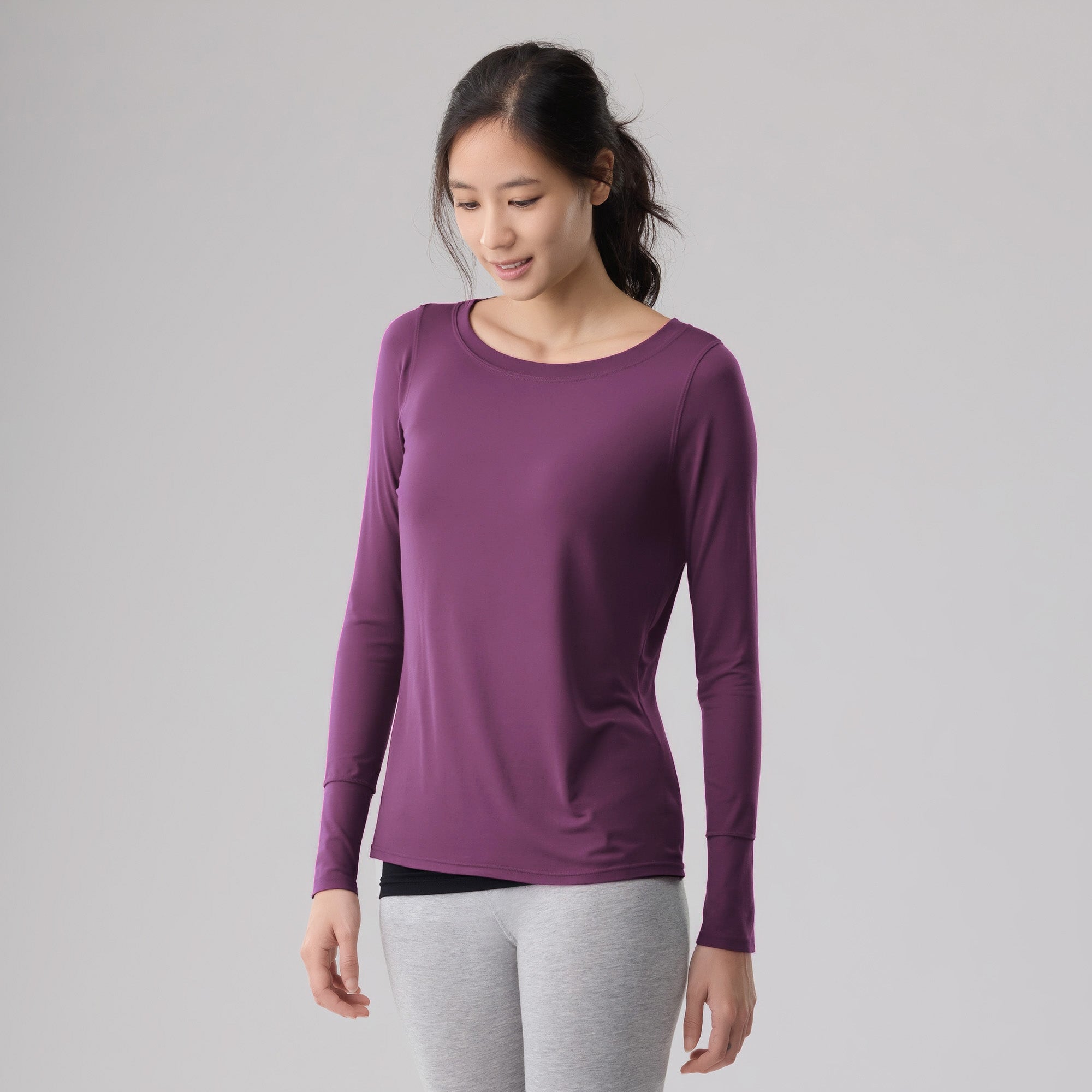 Silktouch TENCEL™ Modal Air Long Sleeve Relaxed Fit Top