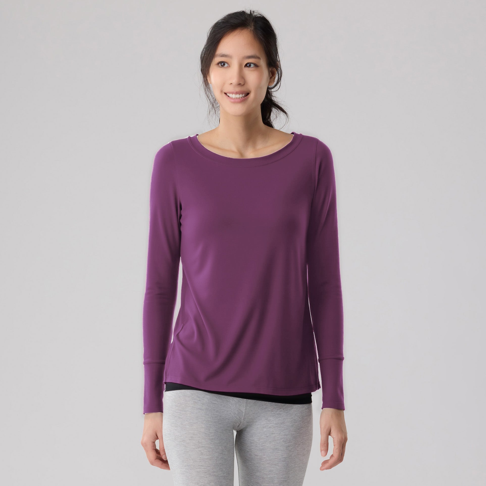 Silktouch TENCEL™ Modal Air Long Sleeve Relaxed Fit Top