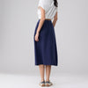 Double Knit Casual Midi Skirt