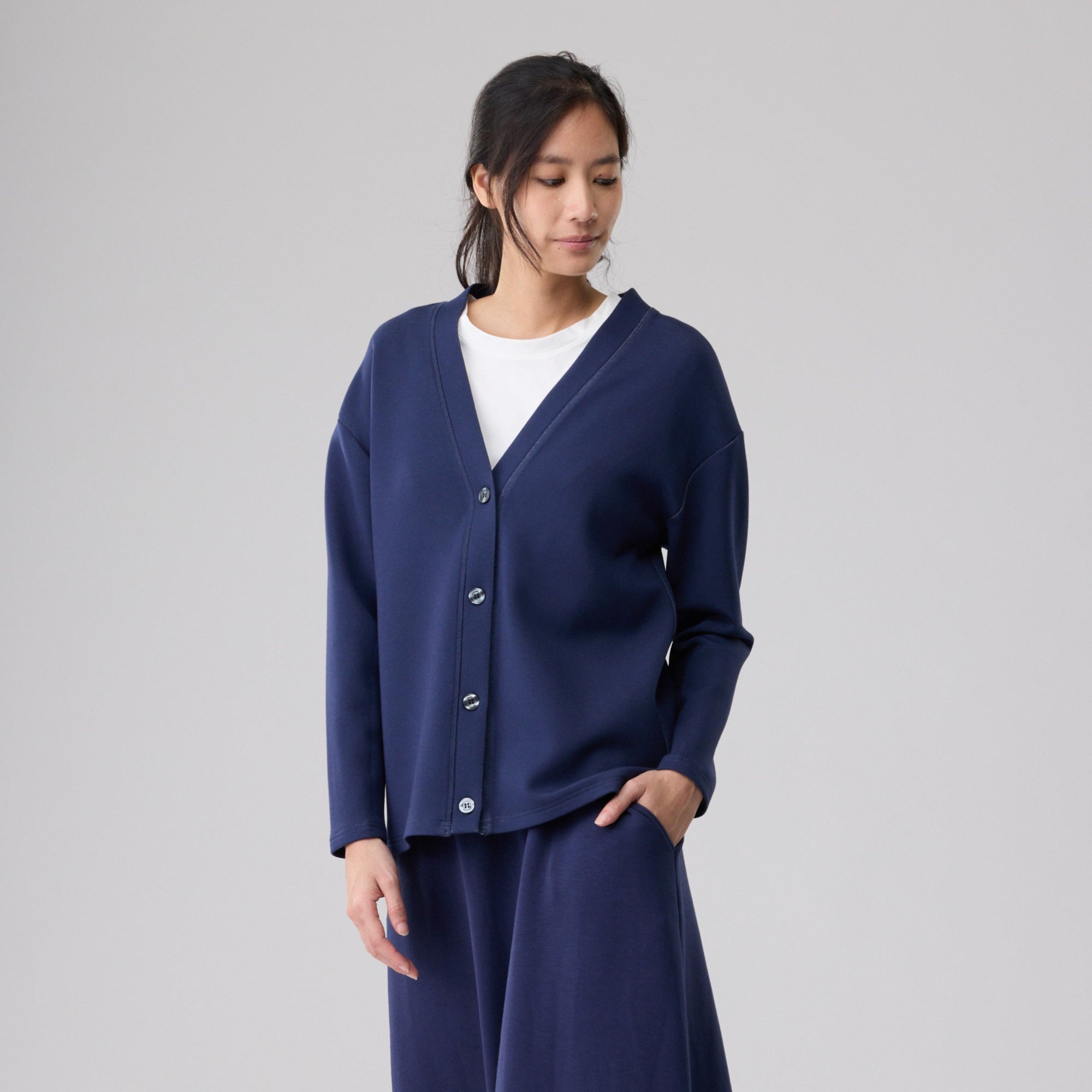 Double Knit Relaxed Elegance Cardigan