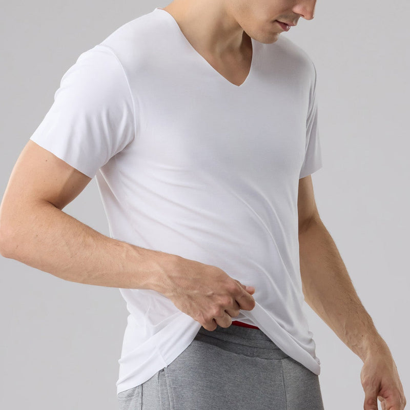 Freeform Seamless Cotton V-Neck Tee