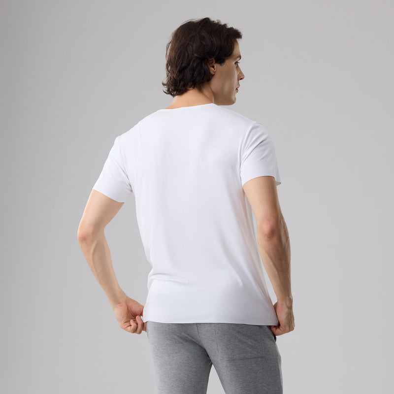 Freeform Seamless Cotton V-Neck Tee