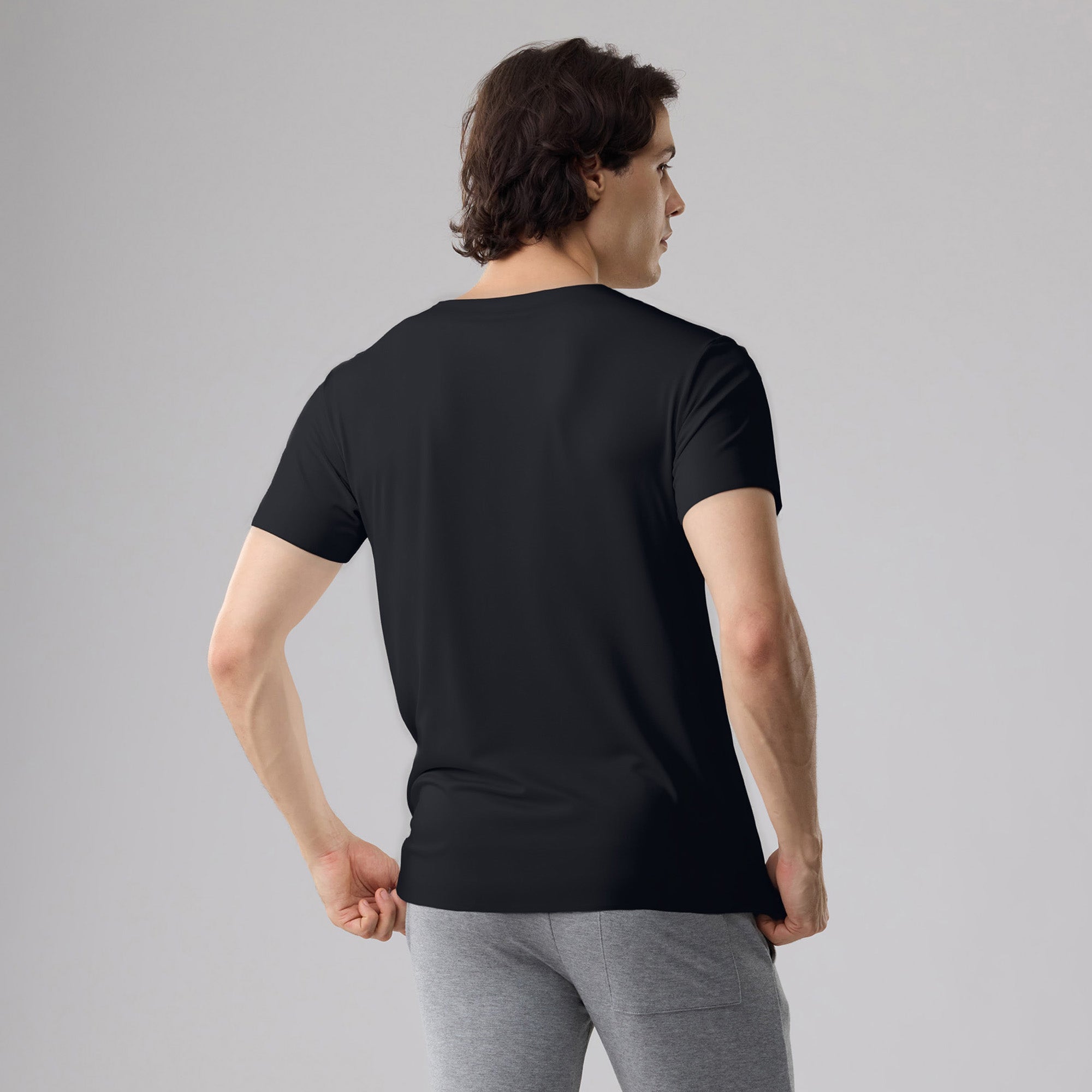 Freeform Seamless Cotton V-Neck Tee