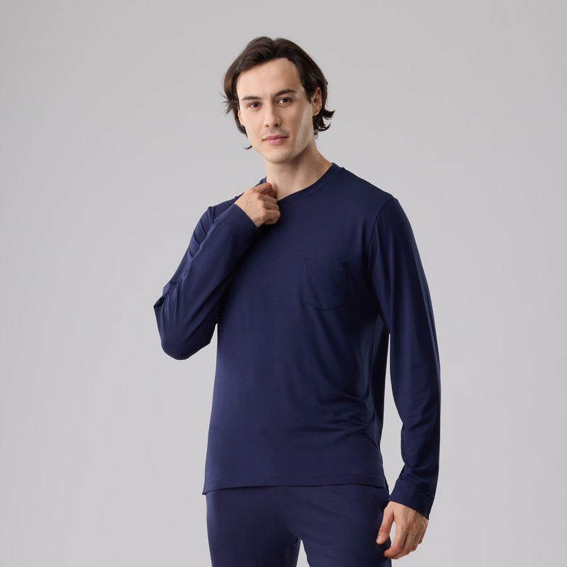 Silktouch TENCEL™ Modal Air Long Sleeve Tee with Chest Pocket