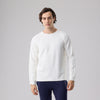 Milk Cotton Waffle Knit Sweatshirt