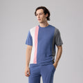 Eco Color Contrast Color Relaxed Fit Round Neck Tee