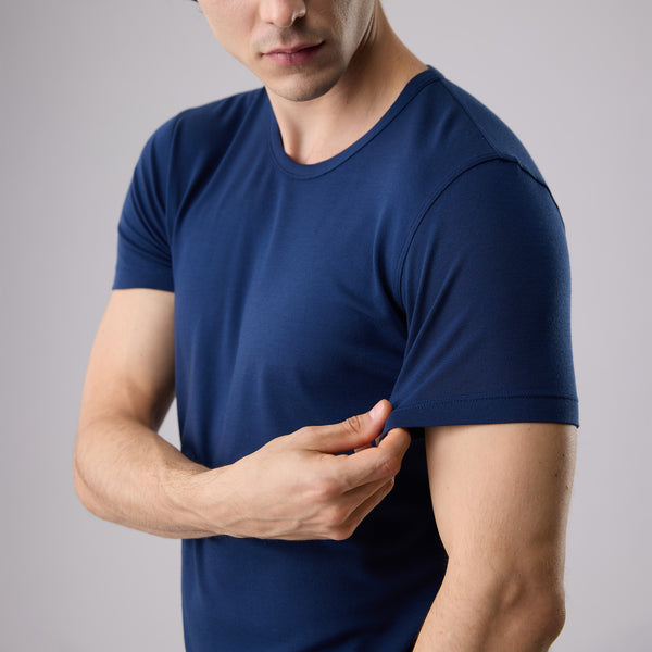 Active TENCEL™ Lyocell Pique Knit Round Neck Tee