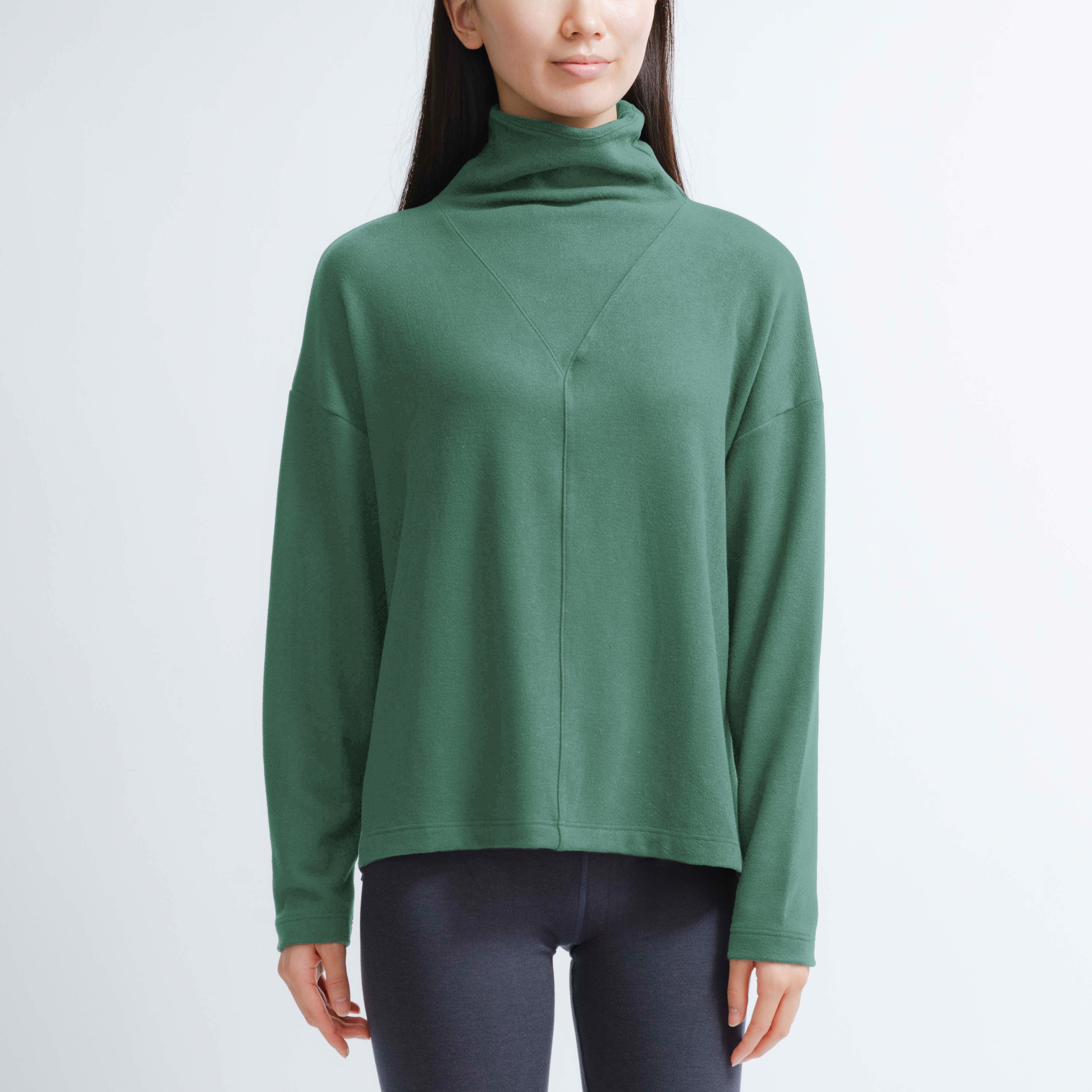 Loft Mock Neck Long Sleeve Top