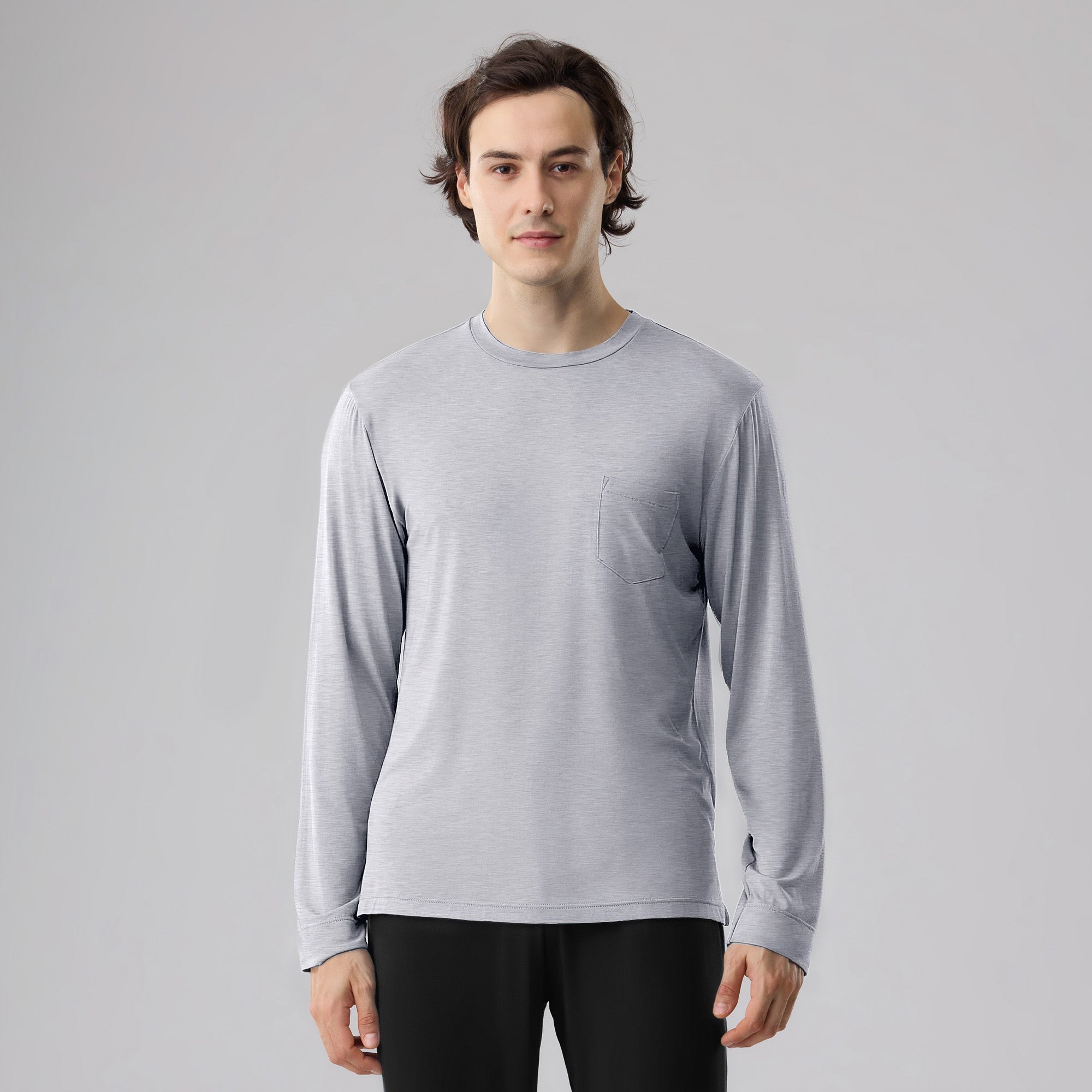 Silktouch TENCEL™ Modal Air Long Sleeve Tee with Chest Pocket