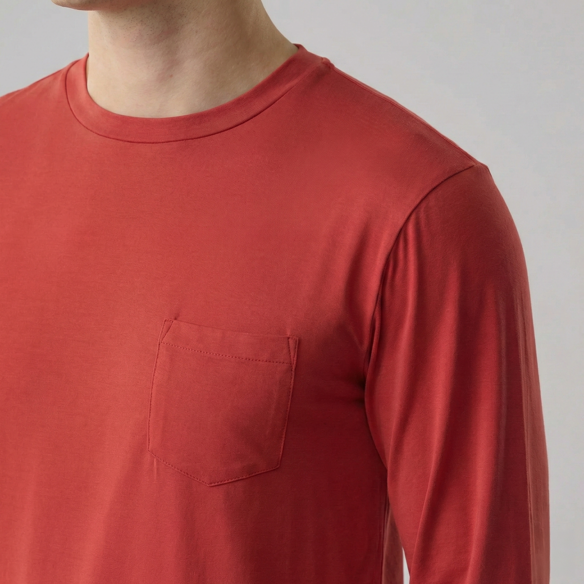 Silktouch TENCEL™ Micro Modal Air Long Sleeve Tee with Chest Pocket