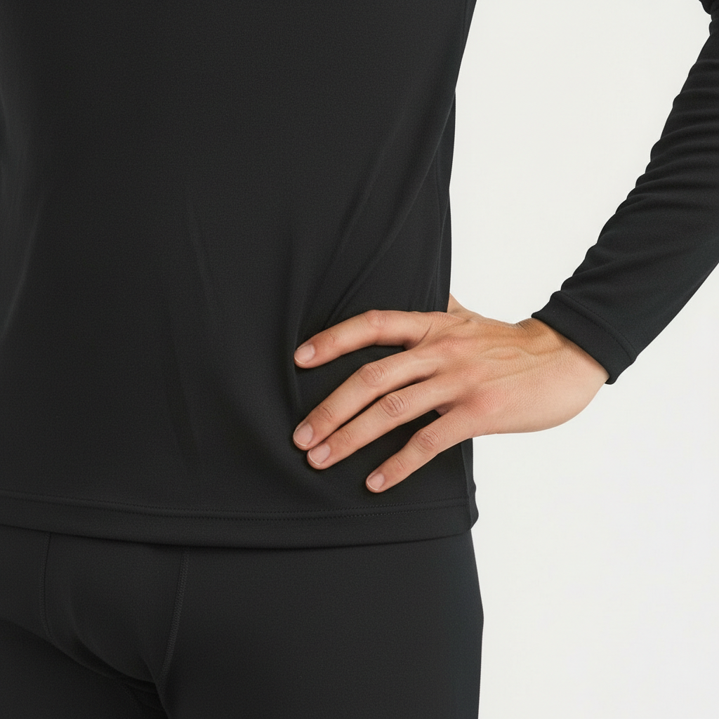 Wool Sense Mock Neck Thermal Top