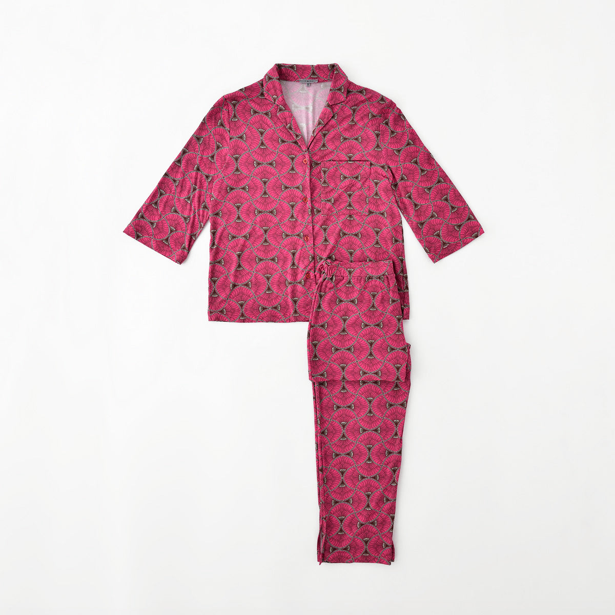 Silktouch TENCEL™ 中袖睡衣套装