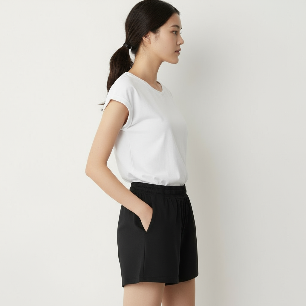 Cool Cotton Cap Sleeve Relaxed Top