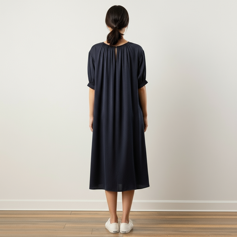 Flow TENCEL™ LUXE Puffed Sleeve Maxi Dress