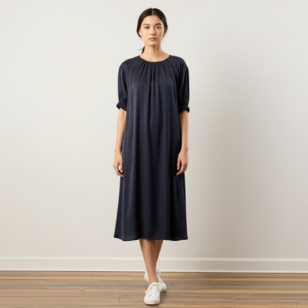 Flow TENCEL™ LUXE Puffed Sleeve Maxi Dress