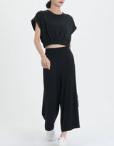 Cool Cotton Cap Sleeve Crop Top
