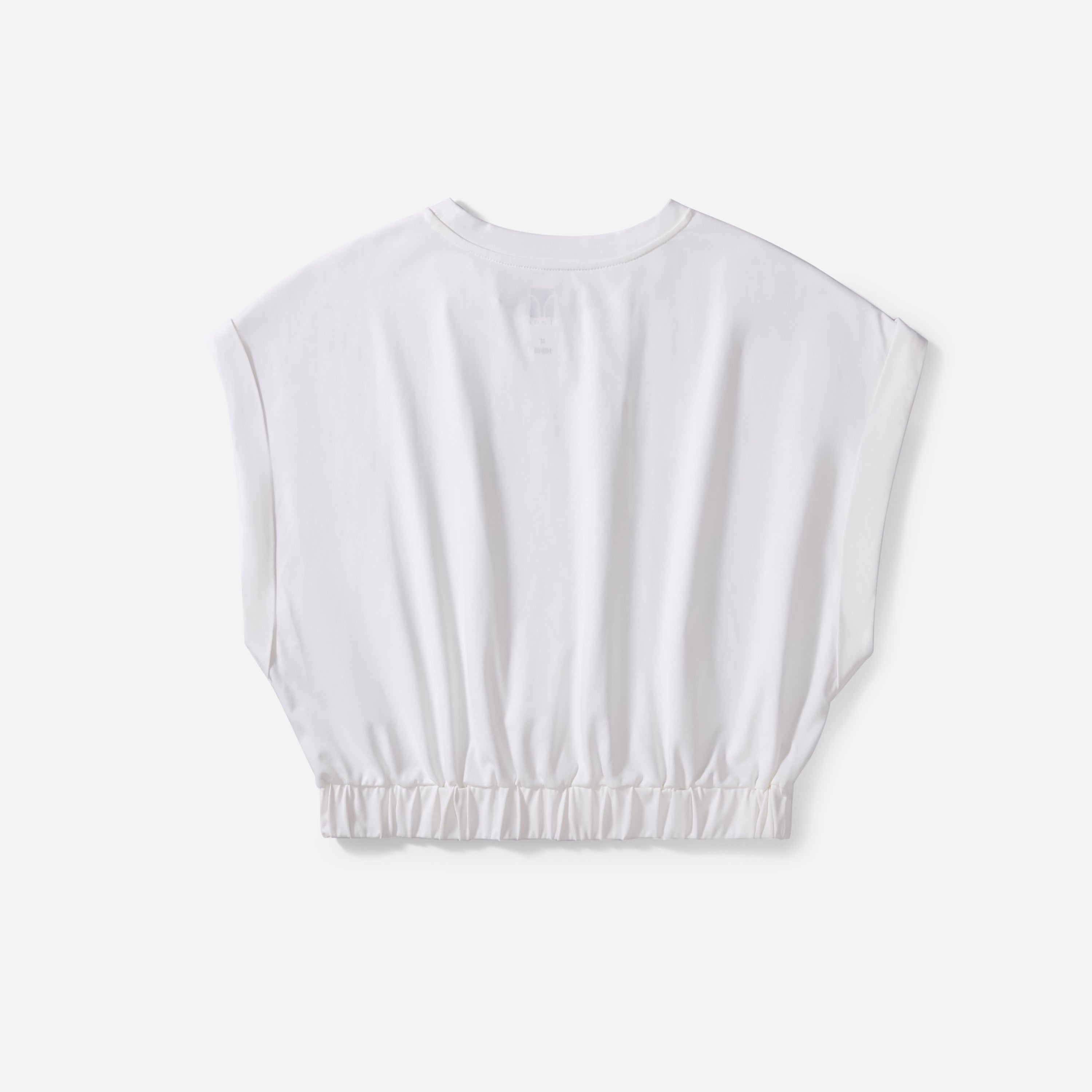 Cool Cotton Cap Sleeve Crop Top in breezy fabric, perfect for effortless chic style.