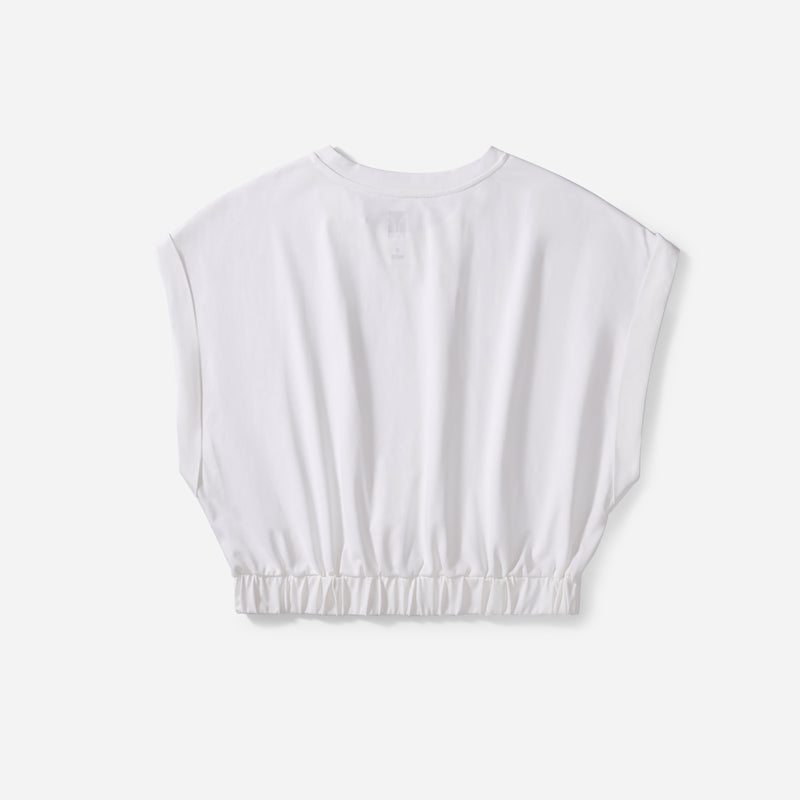 Cool Cotton Cap Sleeve Crop Top