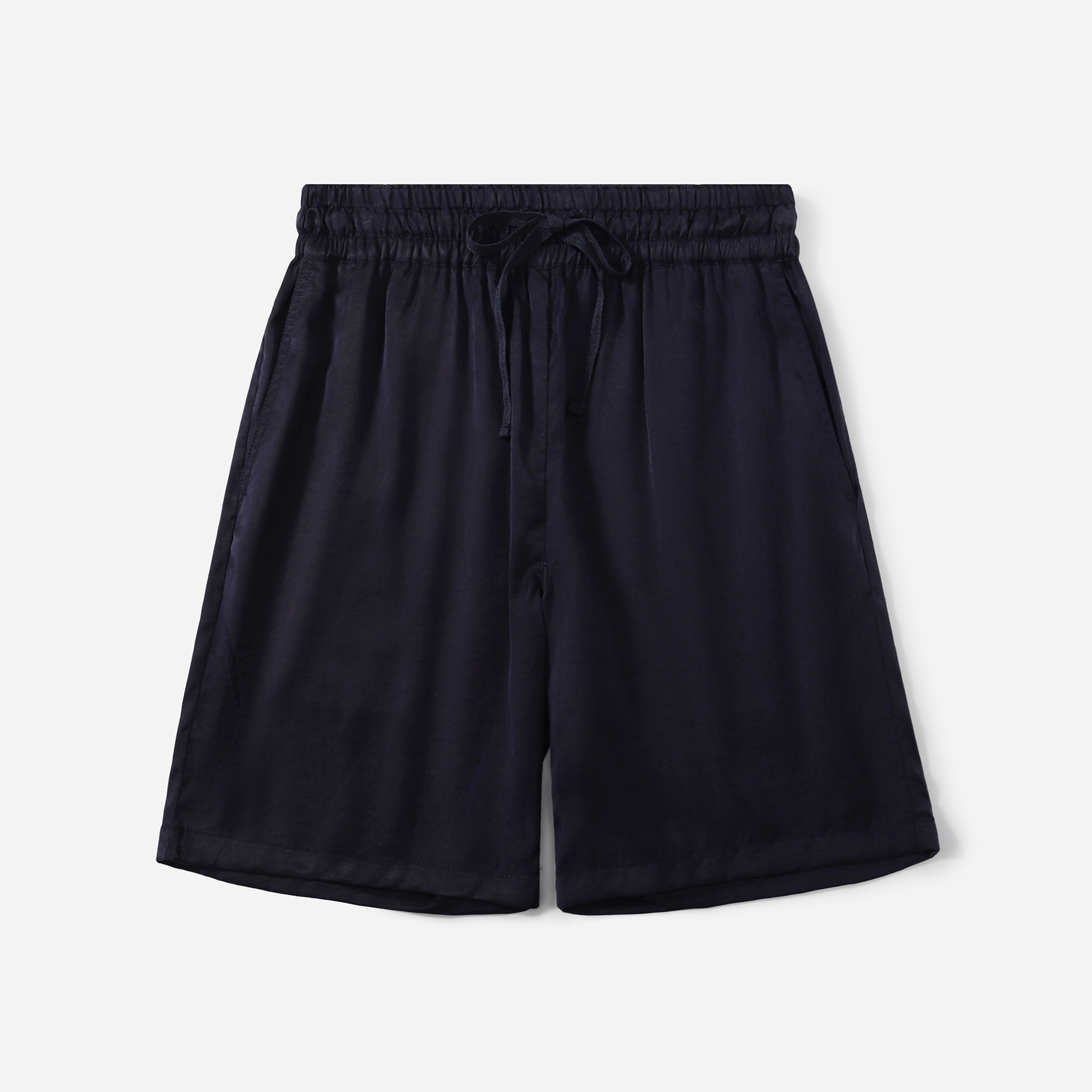 Flow TENCEL™ LUXE Shorts with elastic waistband, featuring soft, lightweight, eco-friendly fabric.