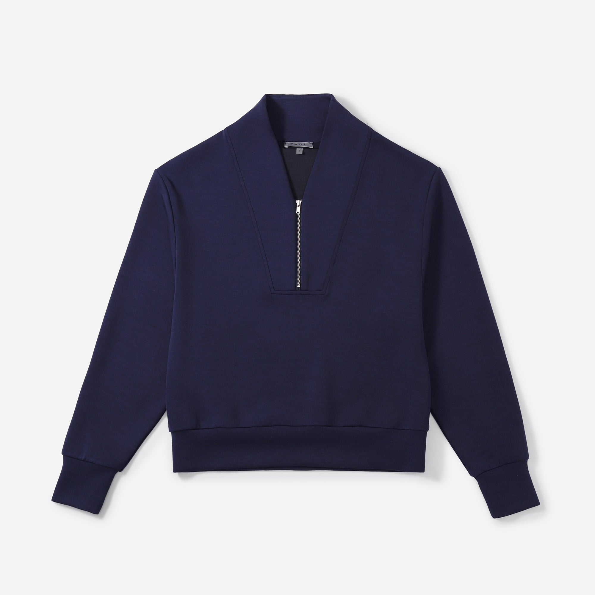 Double Knit Relaxed Half-Zip Sweatshirt
