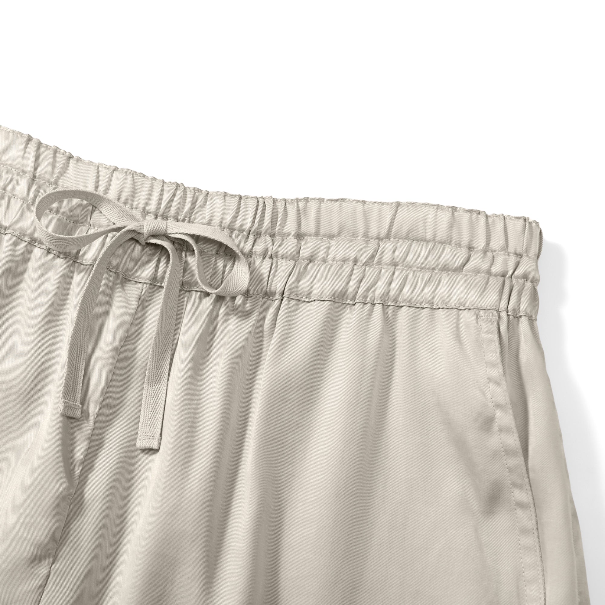 Lustrous Flow TENCEL™ LUXE shorts with elastic waistband, eco-friendly and lightweight.