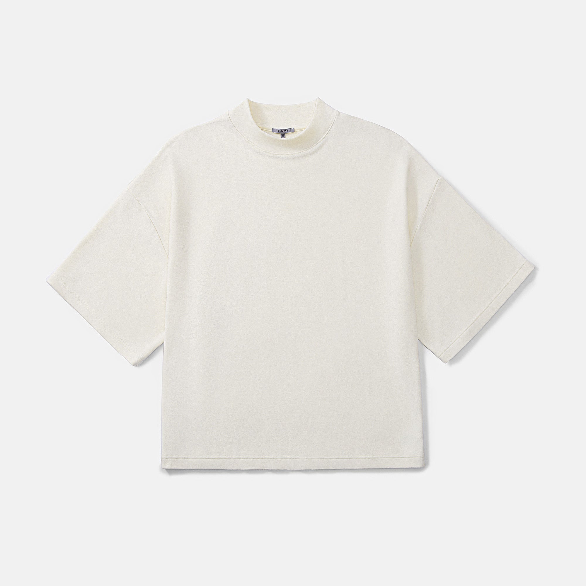 Loft Mid Sleeve Mock Neck Top