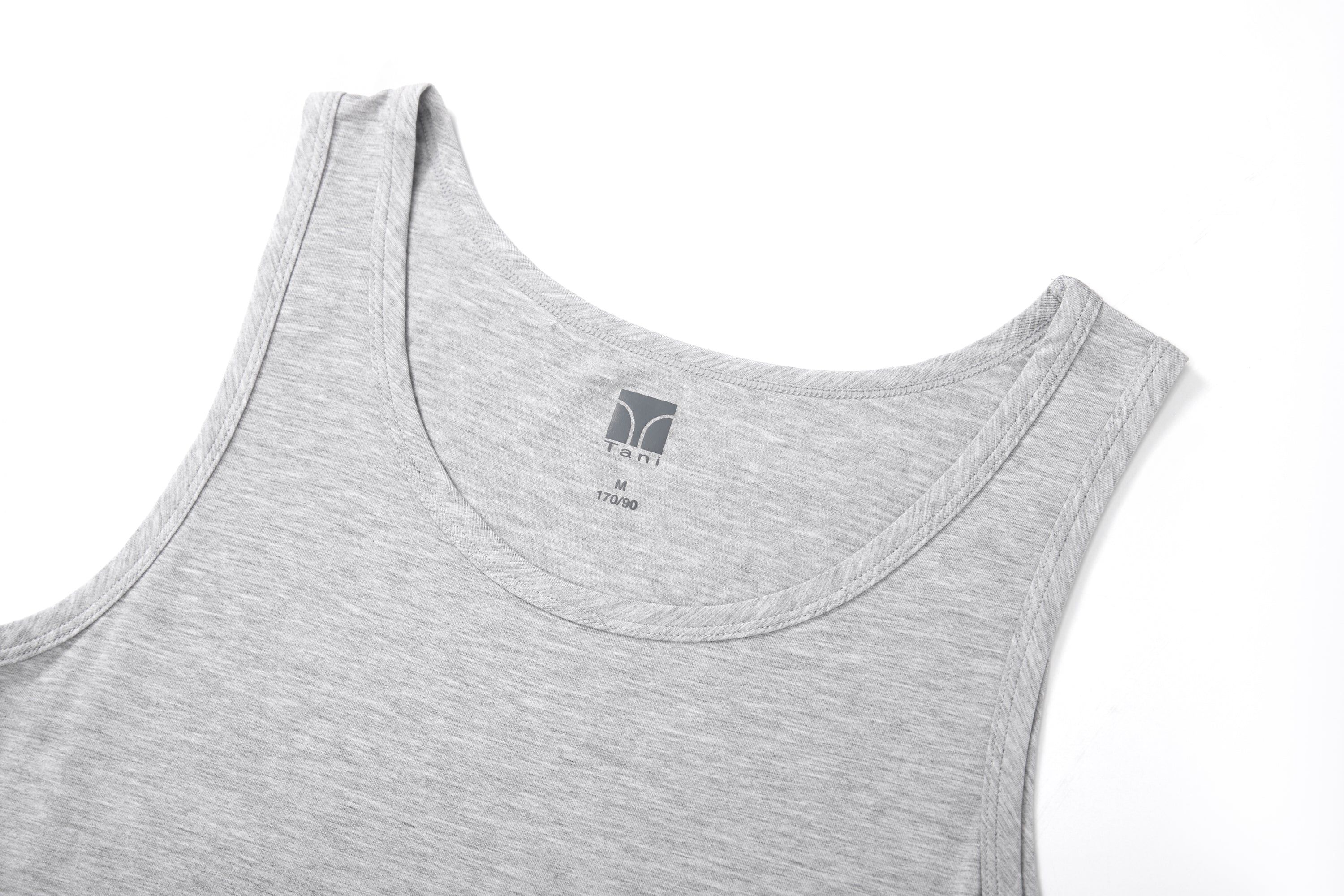 4 Pack Silktouch TENCEL™ Modal Air Tank Tops - breathable, soft, and eco-friendly undershirts.