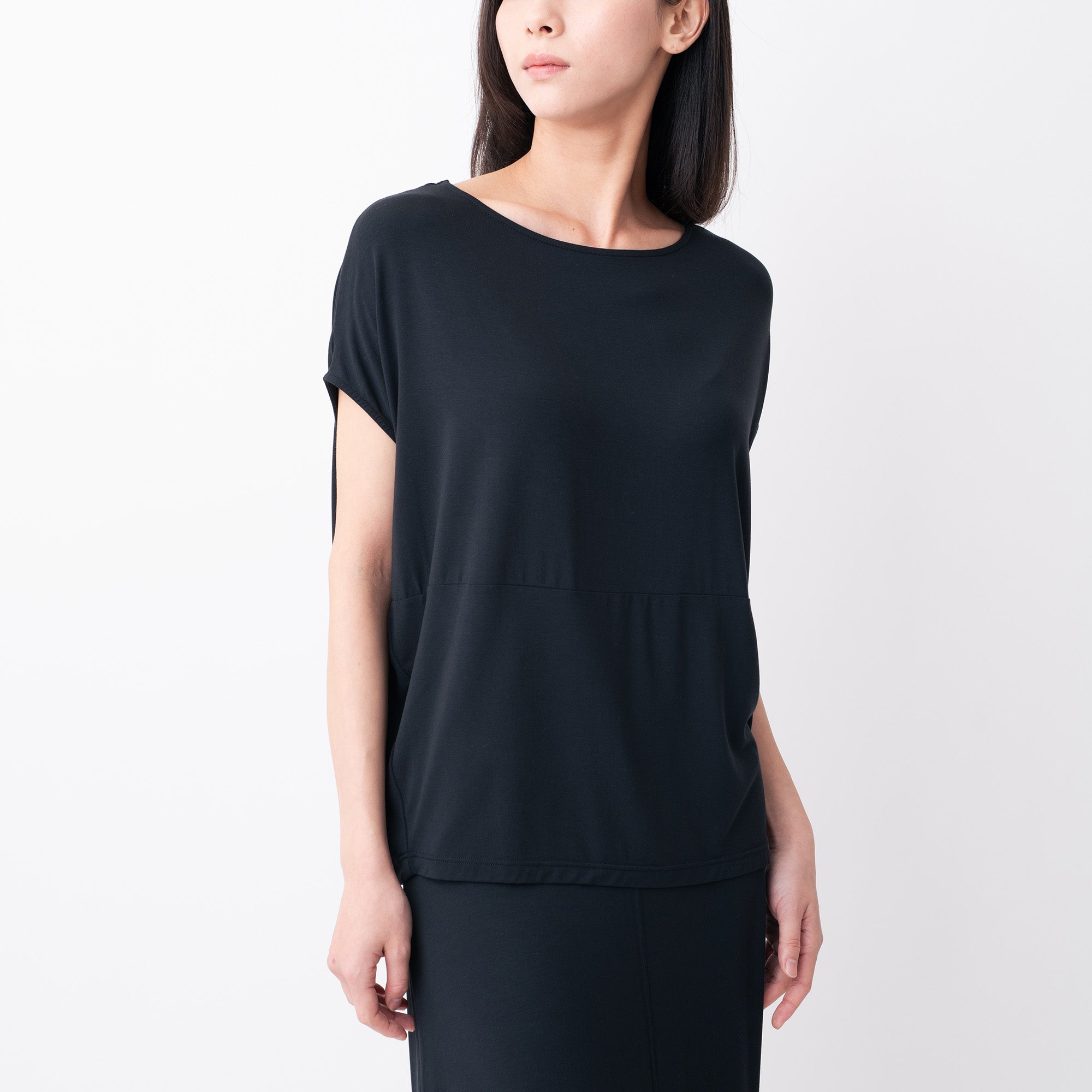 Silktouch TENCEL™ Round Neck Cap Sleeve Tee